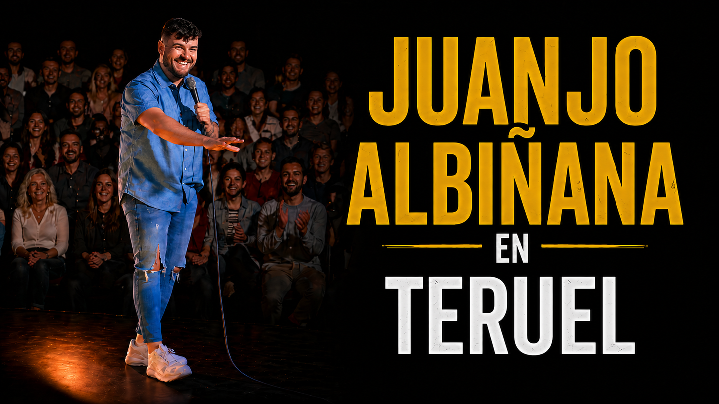 El Show de Monólogos de Juanjo Albiñana en Teruel - Sábado 13 de Junio a las 18:00 h. Auditorio Torre El Salvador