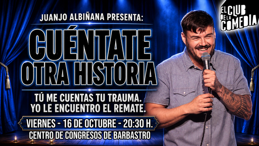Juanjo Albiñana en el Centro de Congresos de Barbastro - Viernes 16 de Octubre a las 20:30 h.