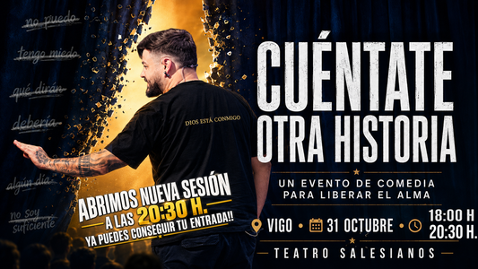 Experiencia de comedia transformadora - Juanjo Albiñana en Vigo - Sábado 31 de Octubre a las 18:00 h. y a las 20:30 h. - Cine Teatro Salesianos